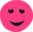 Buzzpatch Pink Smiley Face With Heart Eyes